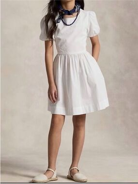 Polo Ralph Lauren searsucker dress girls size 8 NWT